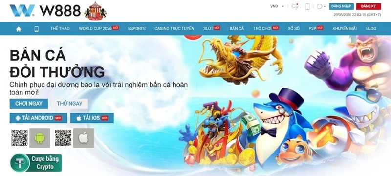 W888 FIFA - Link W888 Mobile Mới Tháng 9/2026 Giao diện sảnh trò chơi bắn cá đổi thưởng trực tuyến tại nhà cái W888.